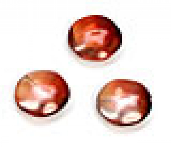 Glas Formperle Linse, rot